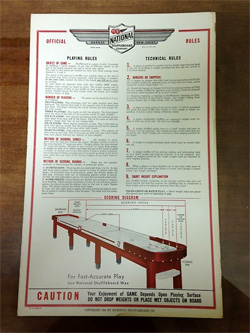 National Shuffleboard Poster