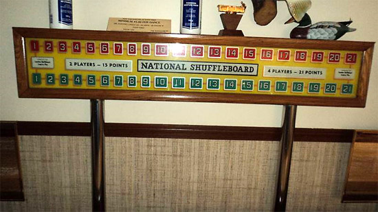 National Shuffleboard Scoreboard